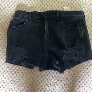 Hollister Black Denim Shorts